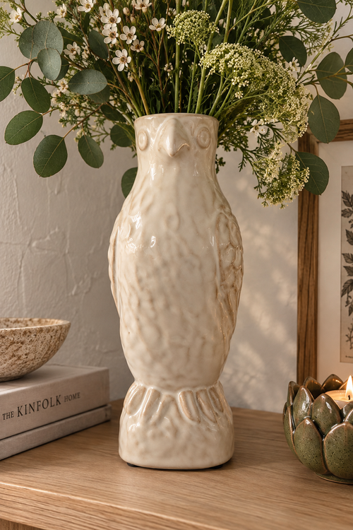 Ceramic Parrot Vase