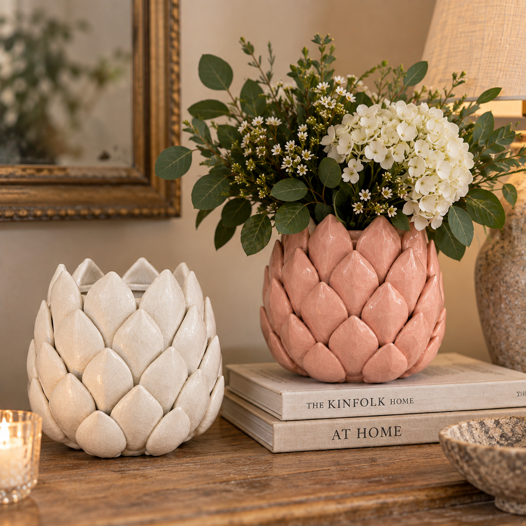 Handmade Ceramic Petal Vase